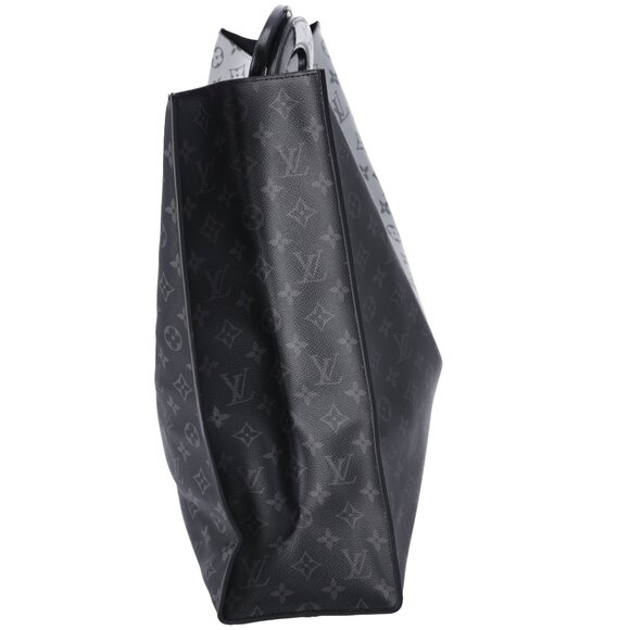 Louis Vuitton Monogram Eclipse Split Tote Bag M43816 Black Gray - Picture 4 of 7